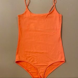 Zara Bright Orange Bodysuit